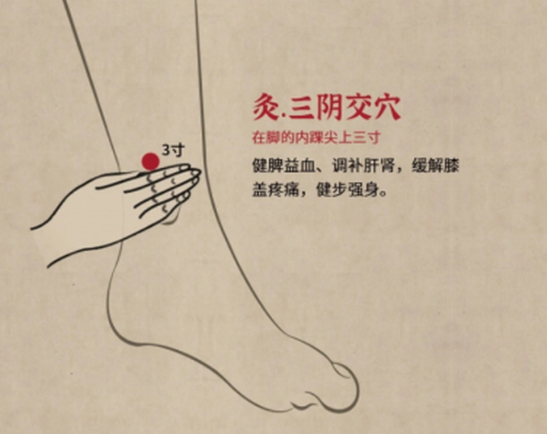 三阴交穴能调理月经推迟
