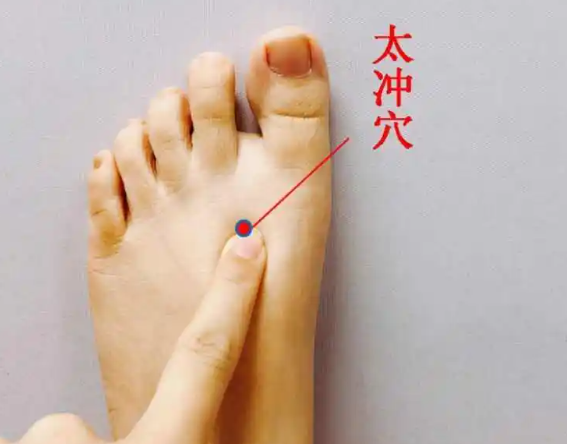 太冲穴在脚背上