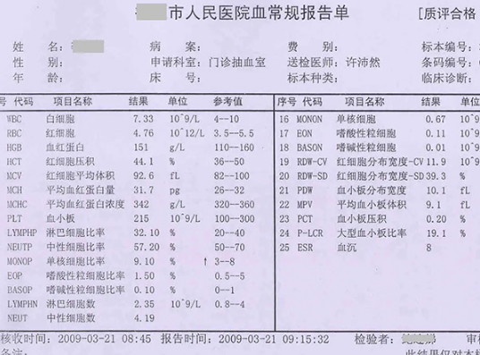 孕期血常规白细胞高可能生男孩